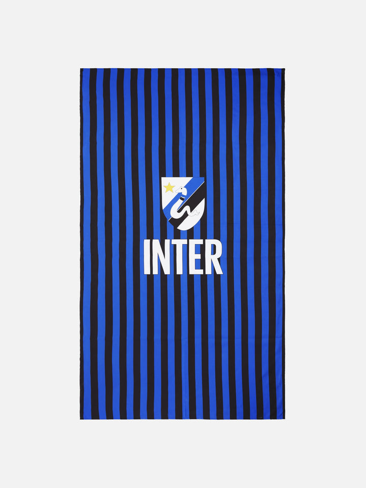 Gestreiftes Mikrofaser-Strandtuch Aidan mit Inter-Print | INTER FC SPECIAL EDITION