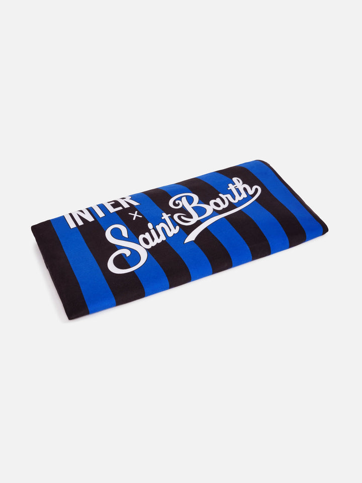 Gestreiftes Mikrofaser-Strandtuch Aidan mit Inter-Print | INTER FC SPECIAL EDITION