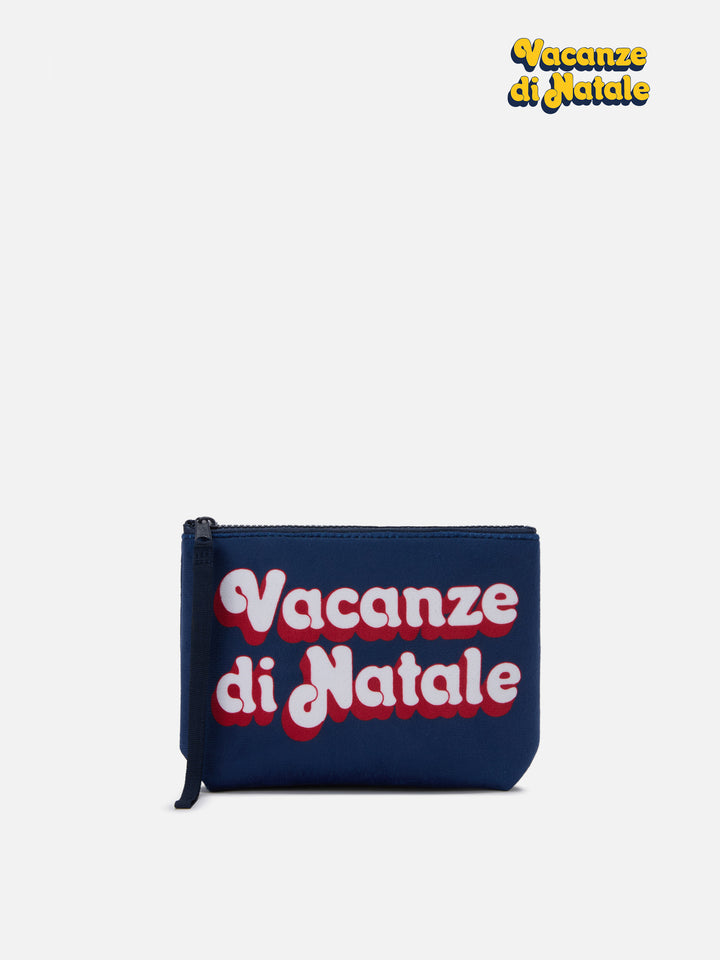 Pochette Aline effetto lana con stampa Vacanze di Natale | VACANZE DI NATALE SPECIAL EDITION