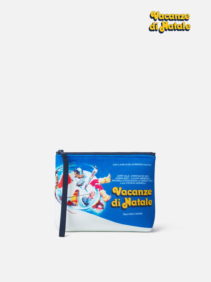 Wollpochette Aline mit Vacanze di Natale-Aufdruck | VACANZE DI NATALE SONDERAUSGABE