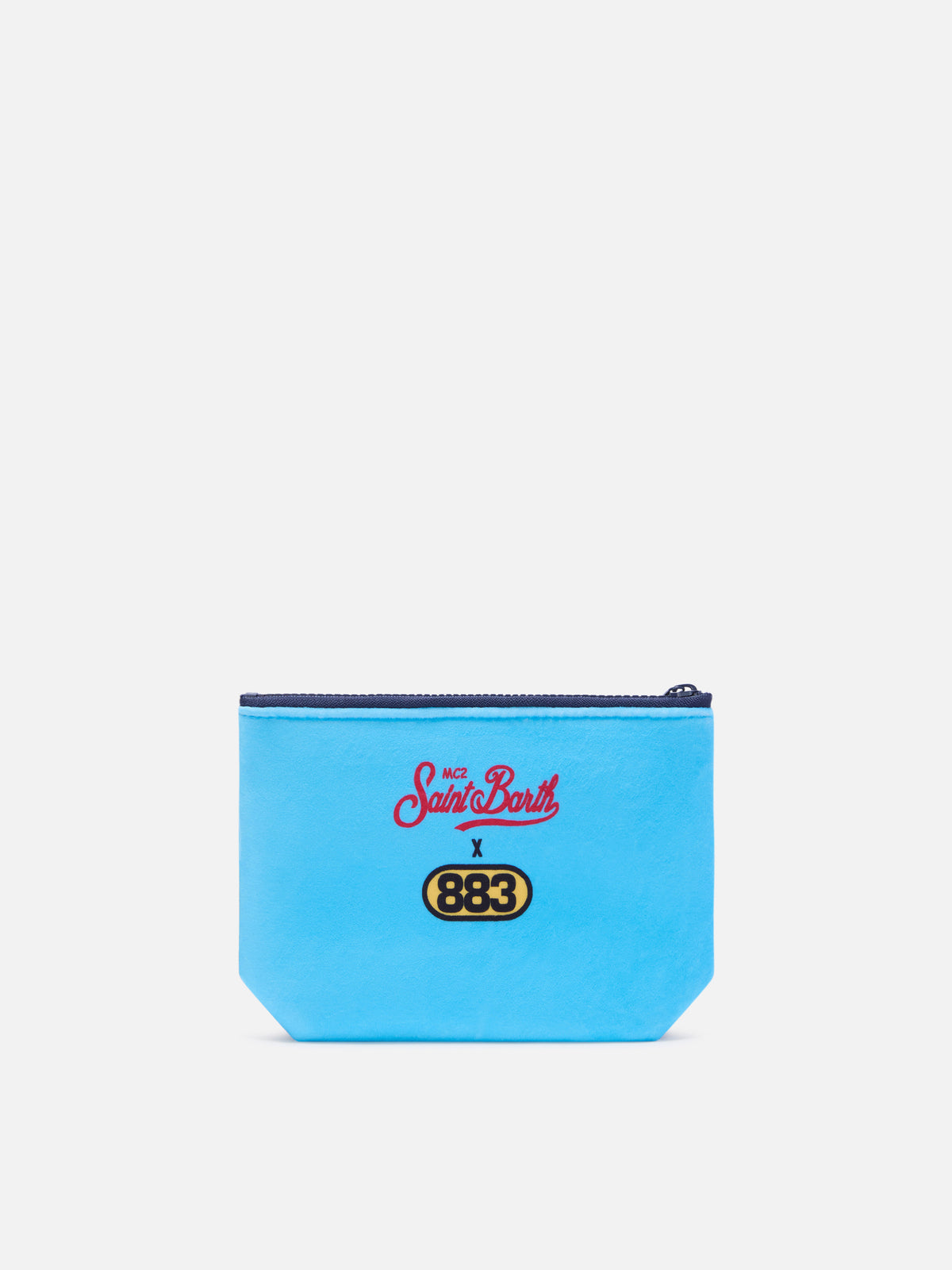 Leichte blue Aline pochette mit Albumcover-Print | Special edition 