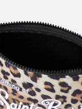 Wooly pochette Aline with animalier print