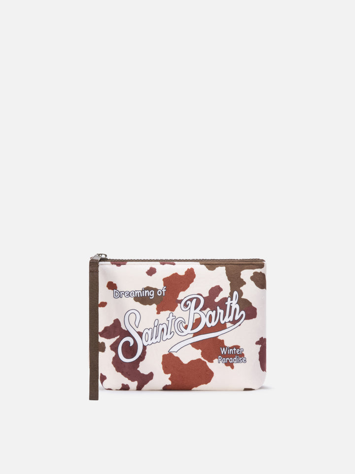 Aline pochette with cow print