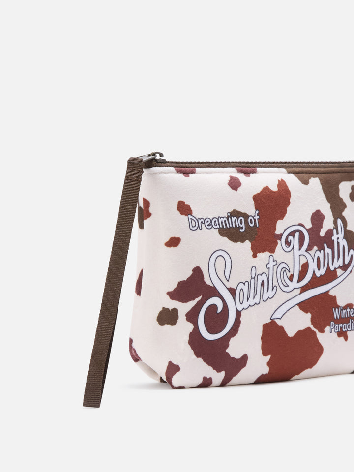 Aline pochette with cow print