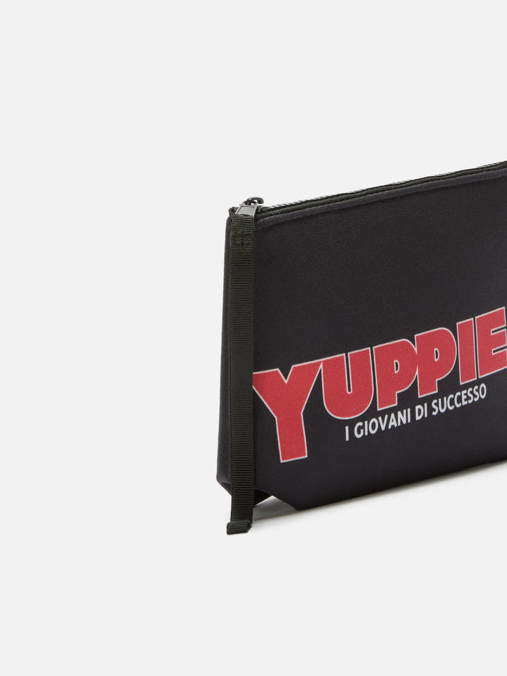 Pochette Aline effetto lana con stampa YUPPIES | YUPPIES SPECIAL EDITION