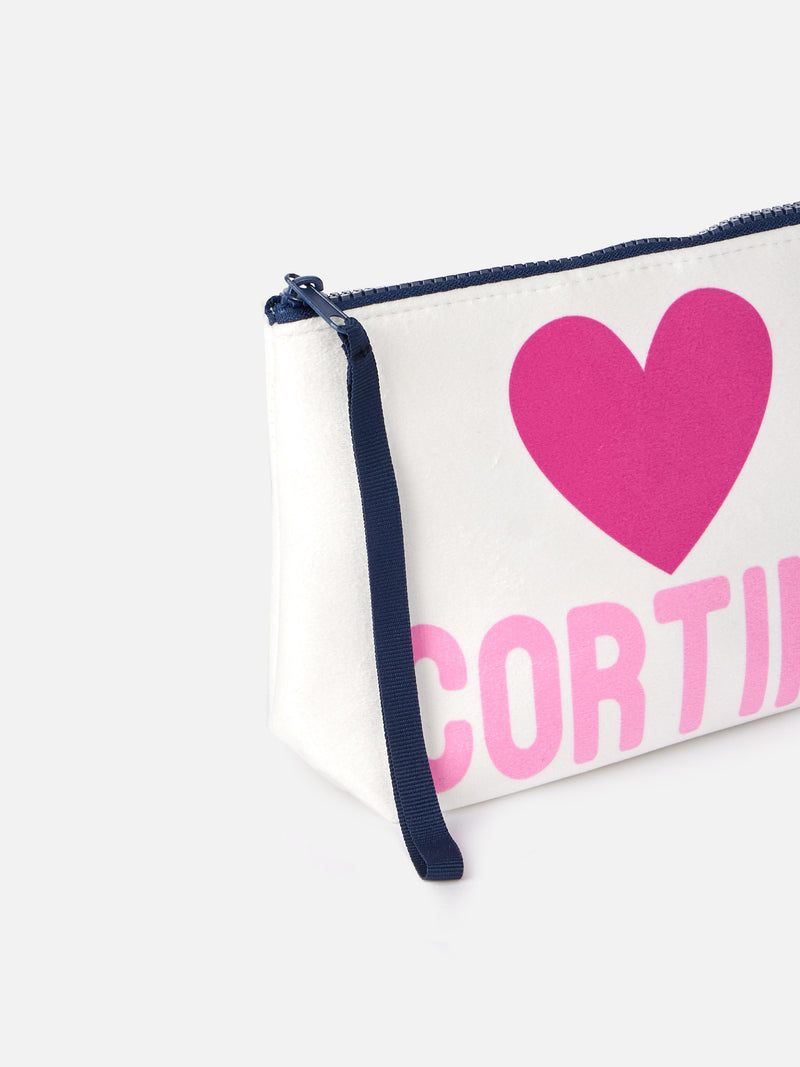 Wooly pochette Aline with love Cortina print