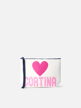 Wooly pochette Aline with love Cortina print