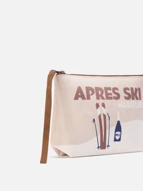 Pochette Aline beige con stampa Après Ski
