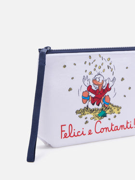Aline pochette en blanco roto con estampado de Scrooge McDuck | Special edition 