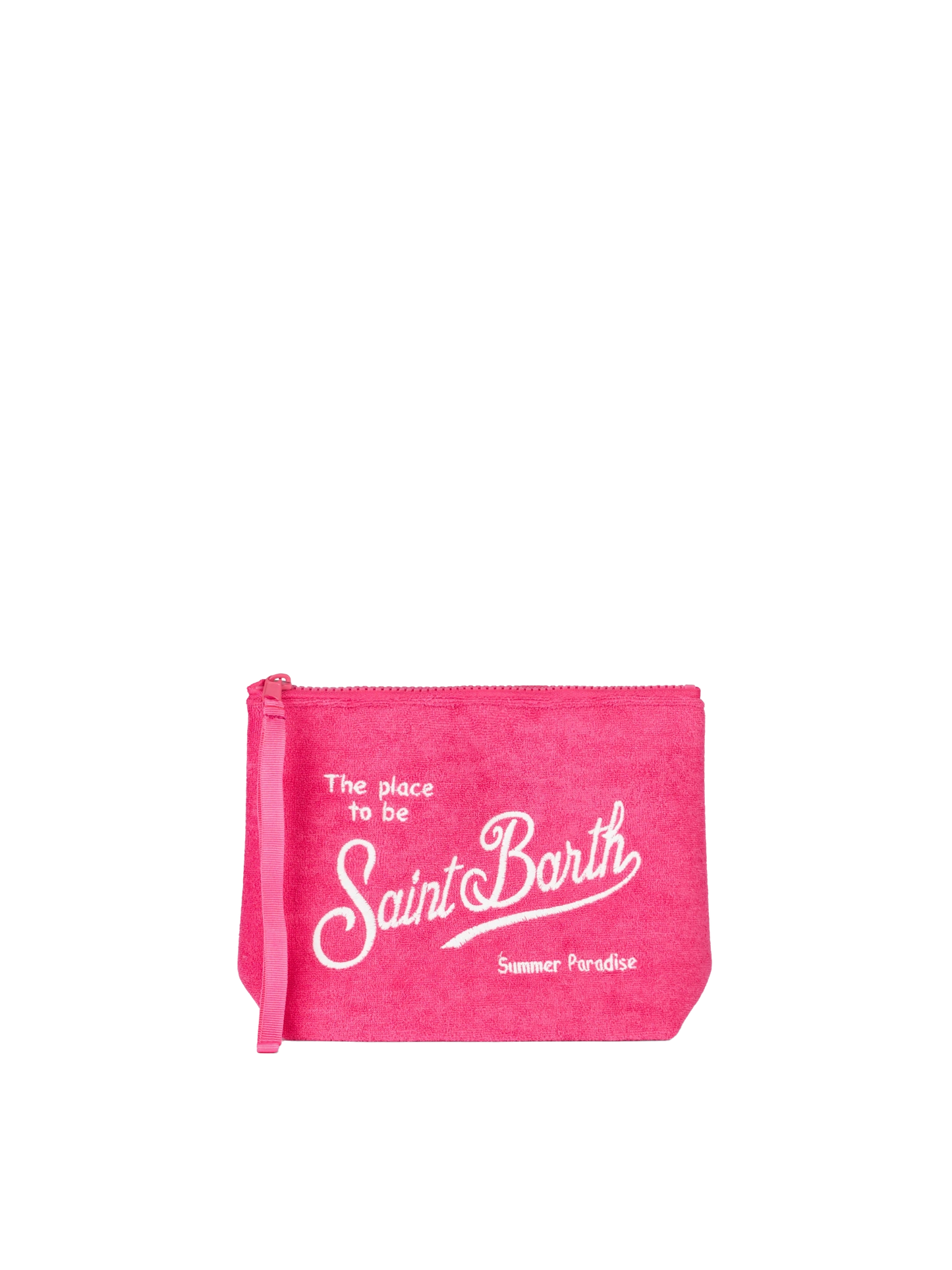 Aline fuchsia embossed terry pochette - MC2 Saint Barth