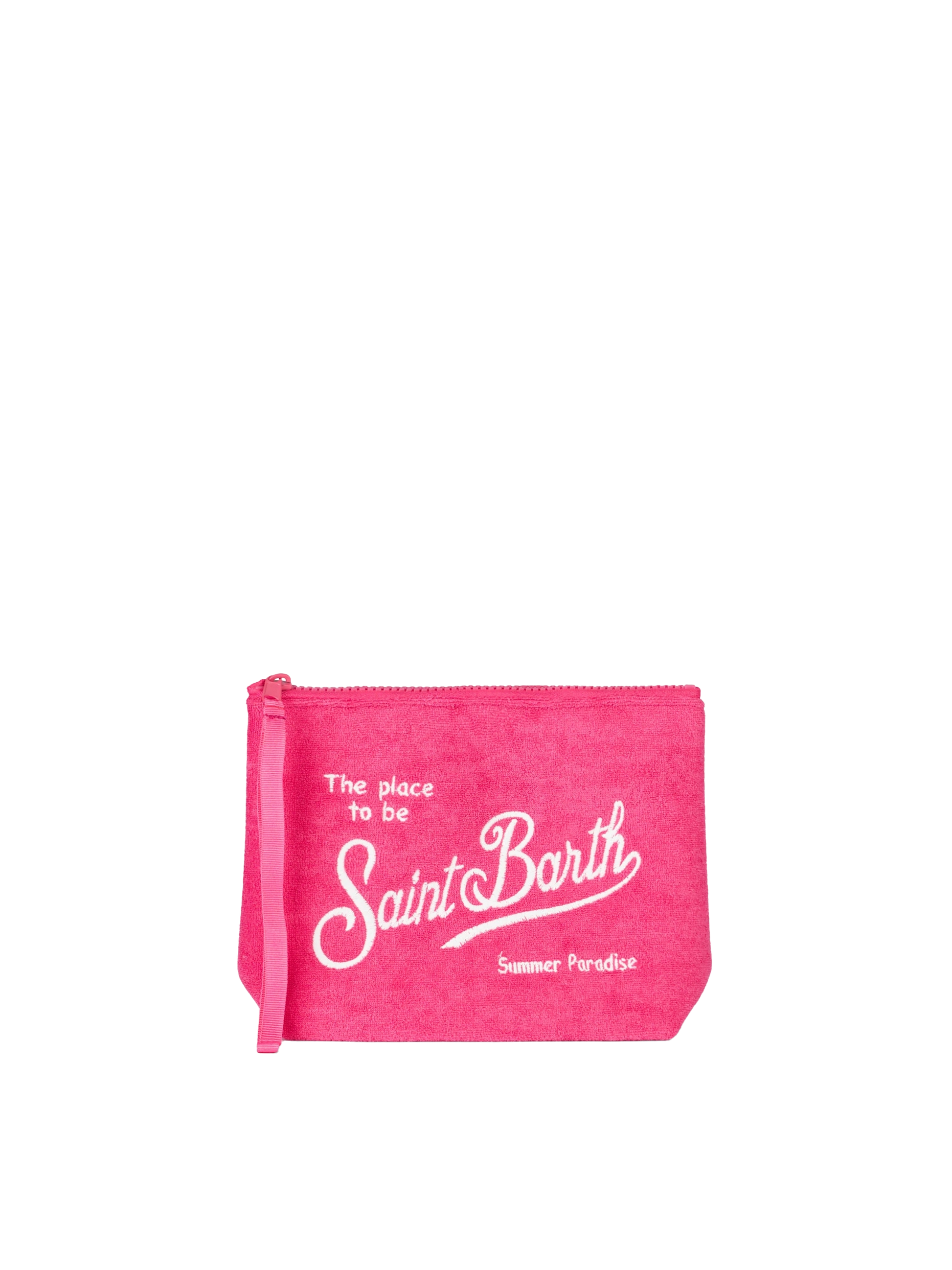 Aline fuchsia embossed terry pochette - MC2 Saint Barth