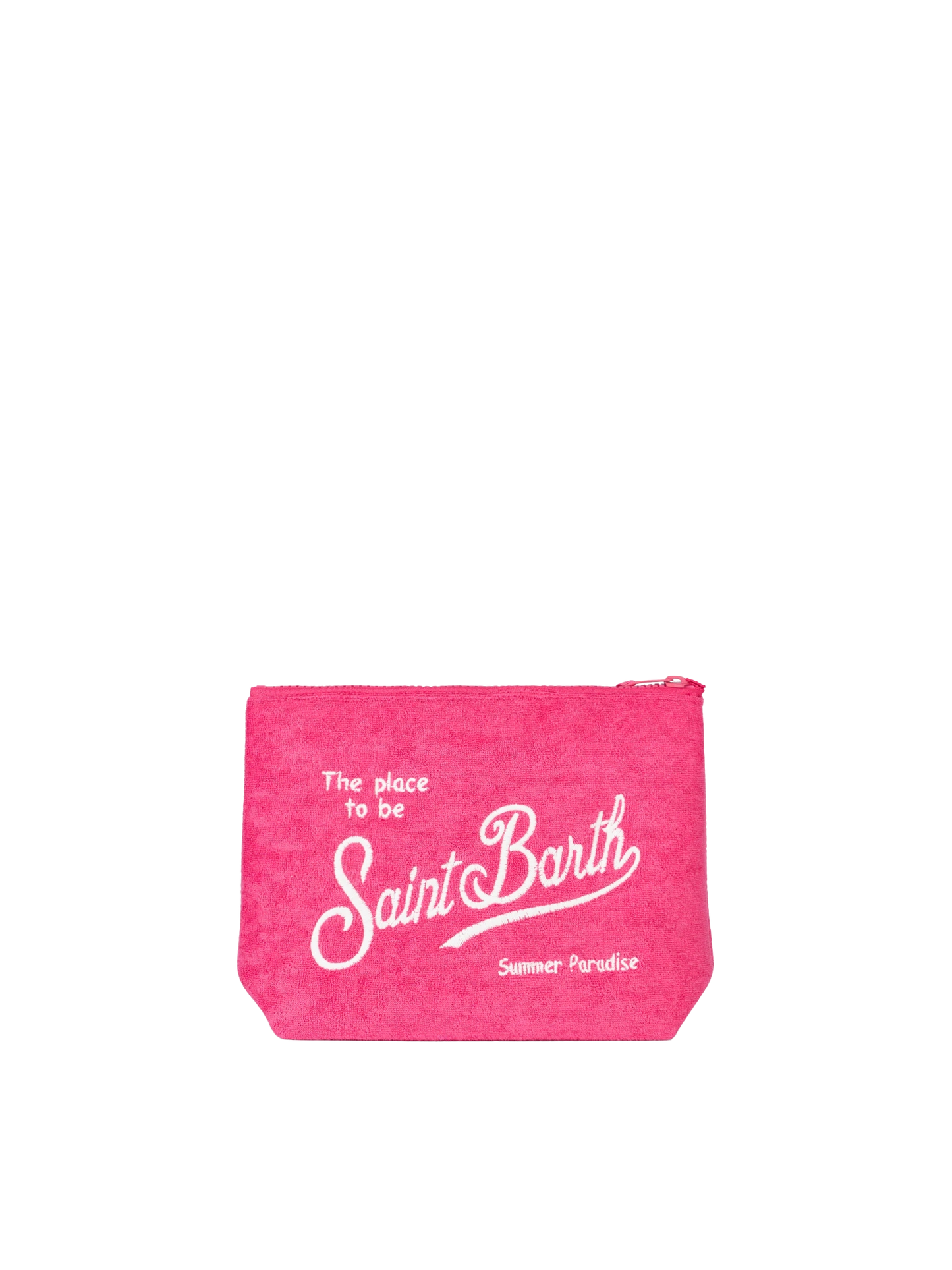 Aline fuchsia embossed terry pochette - MC2 Saint Barth