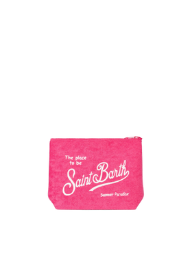 Aline fuchsia embossed terry pochette - MC2 Saint Barth