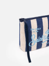 Pochette Aline in spugna con motivo a righe