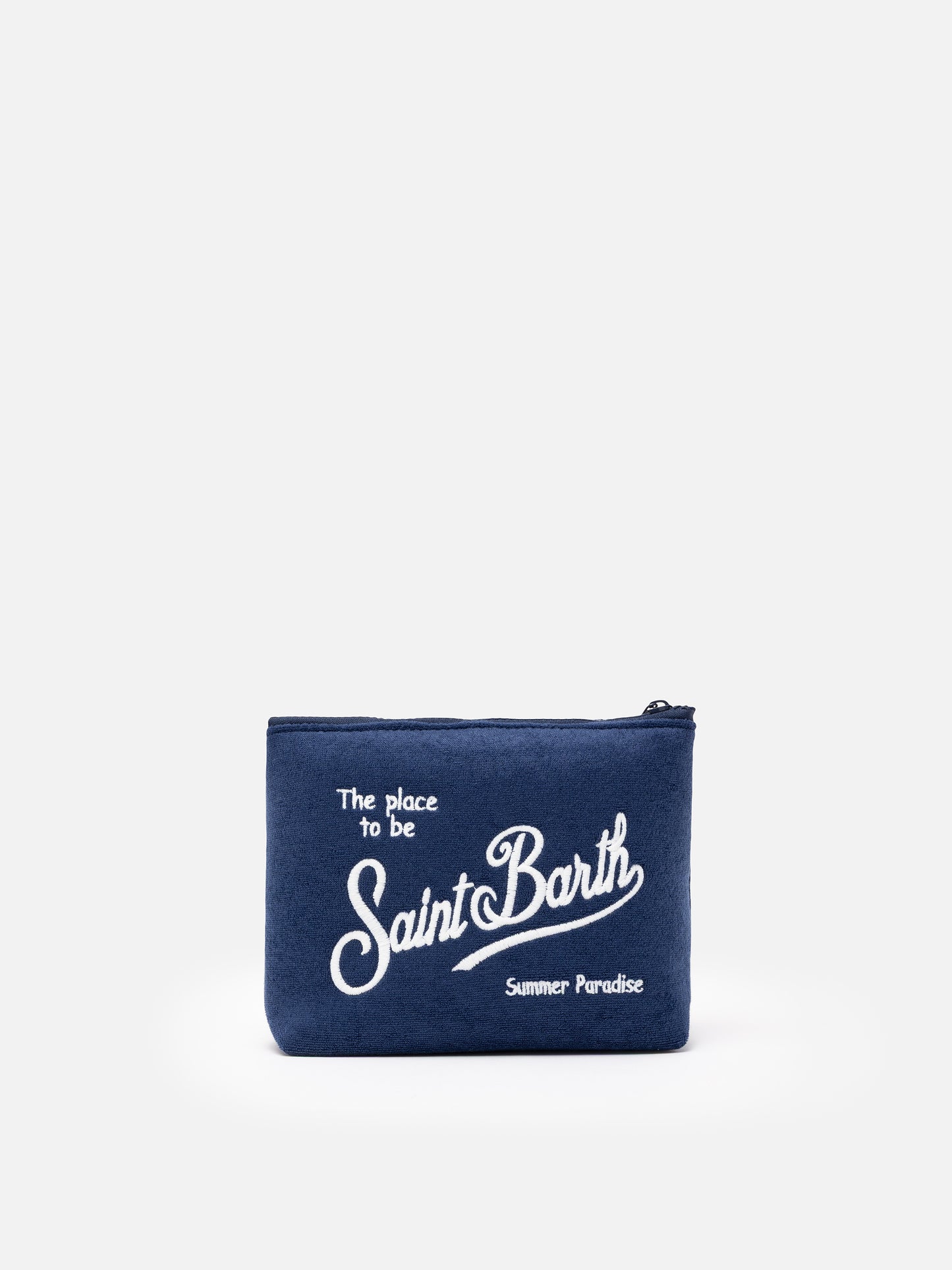 Pochette Aline in spugna blu con ricamo Sapore di Mare | SAPORE DI MARE SPECIAL EDITION