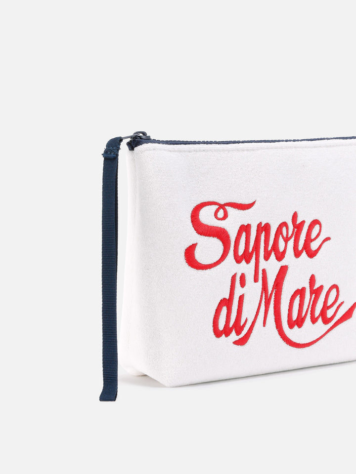 Aline terry-effect pouch with Sapore di Mare print | Special Edition