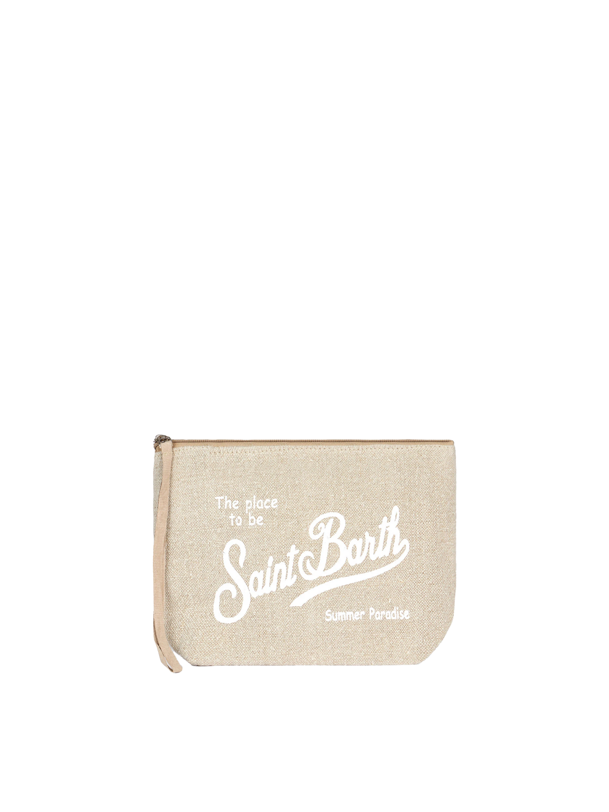 ショルダーバッグ MC2 SAINT BARTH Aline Linen clutch Aline beige linen pochette – MC2 Saint Barth