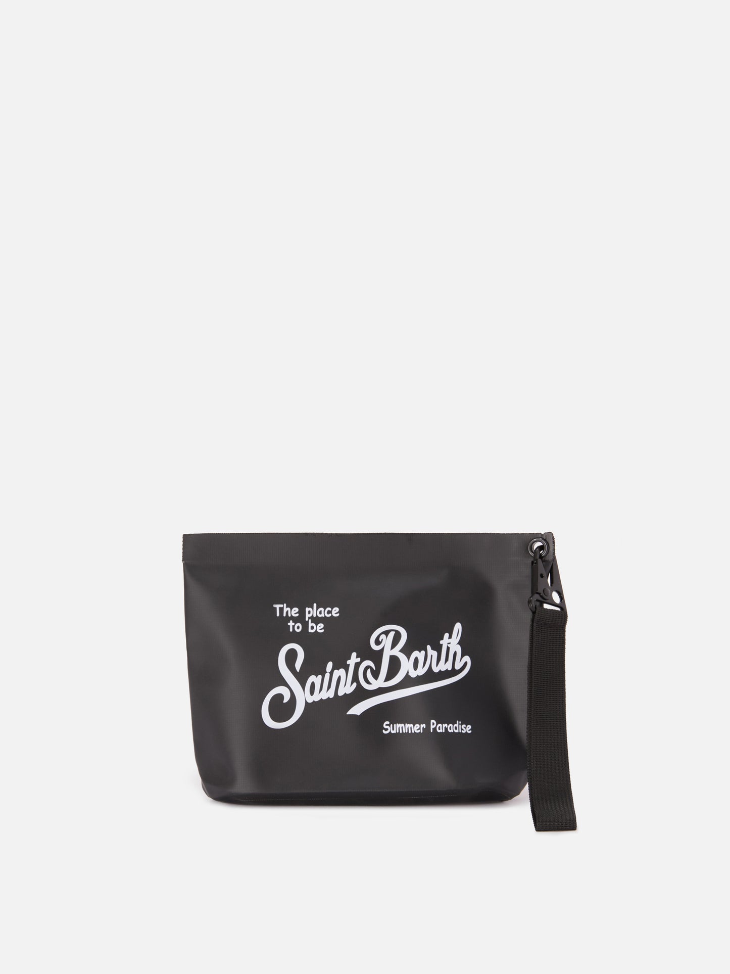 Aline Aqua Pochette impermeabile in PVC nera