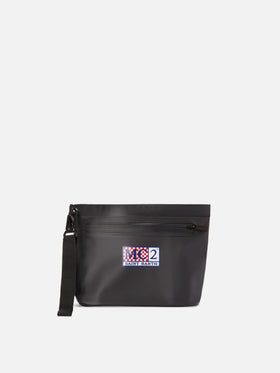 Aline Aqua Pochette impermeabile in PVC nera