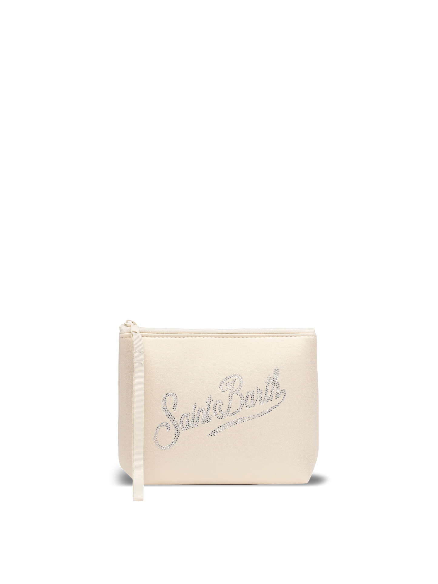 Aline Shiny beige pochette with rhinestones - MC2 Saint Barth