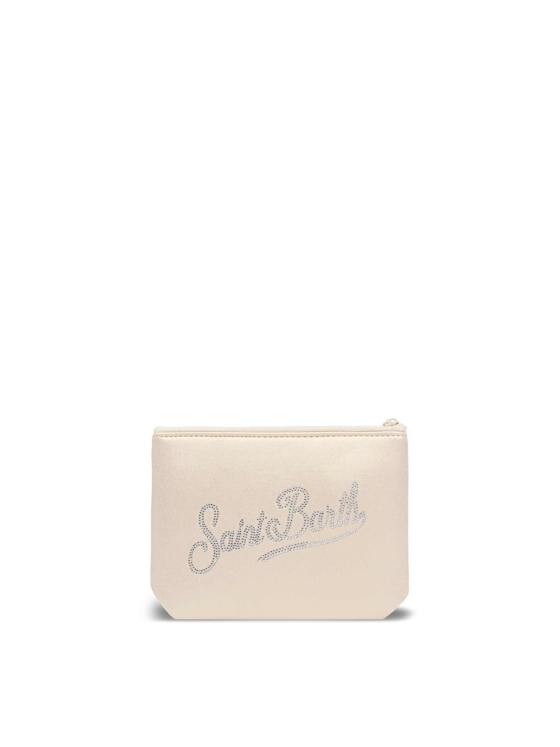 Aline Shiny beige pochette with rhinestones - MC2 Saint Barth