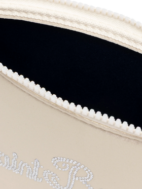Aline Shiny beige pochette with rhinestones - MC2 Saint Barth