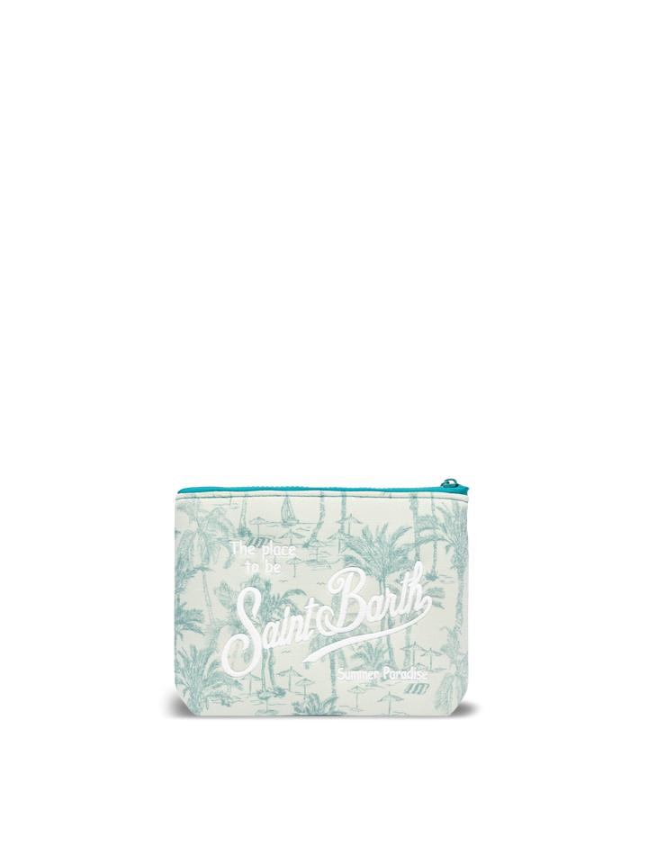 Aline Lurex-Pochette mit Toile-de-Jouy-Print