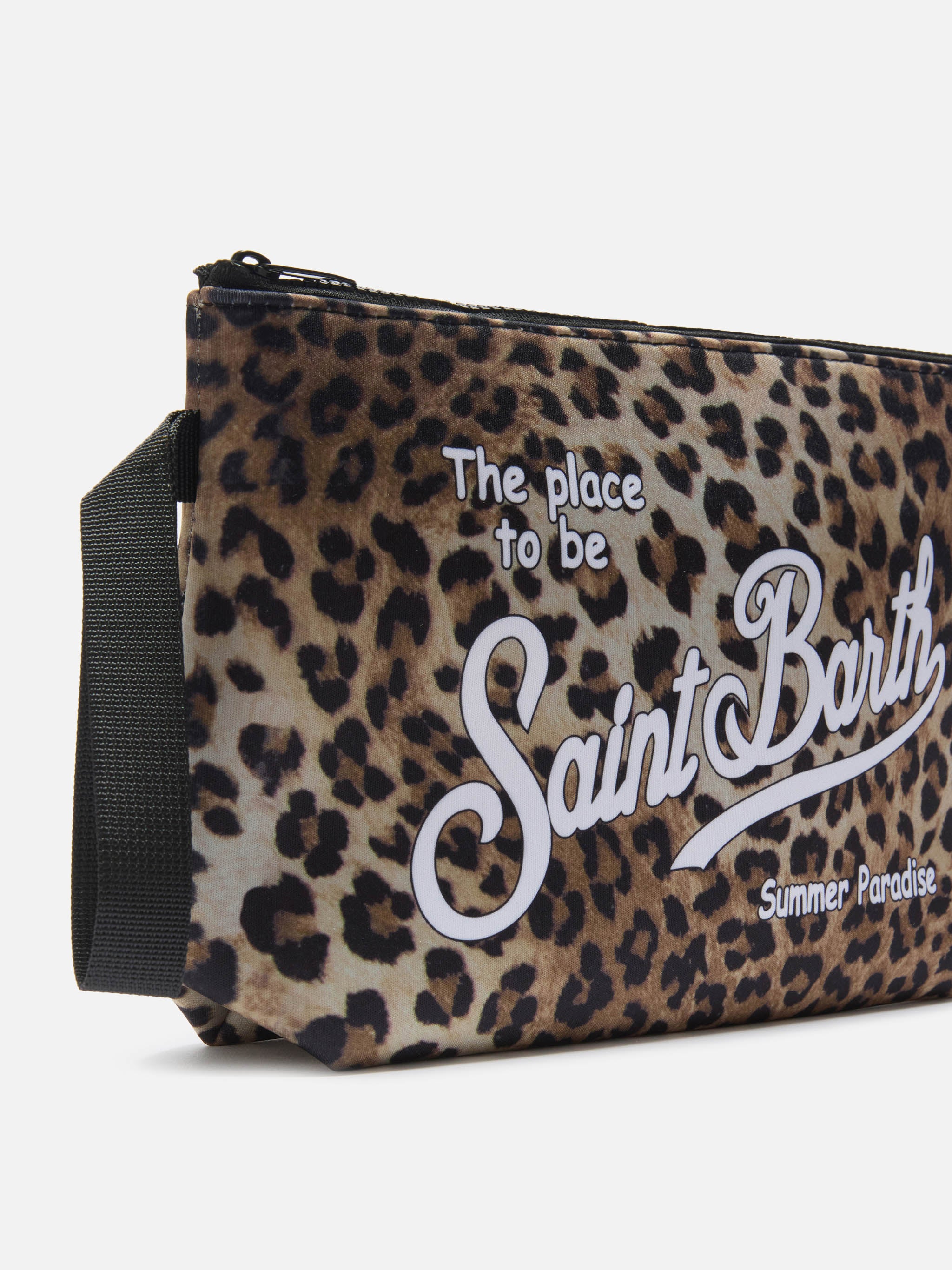 Aline leopard print scuba pouch – MC2 Saint Barth