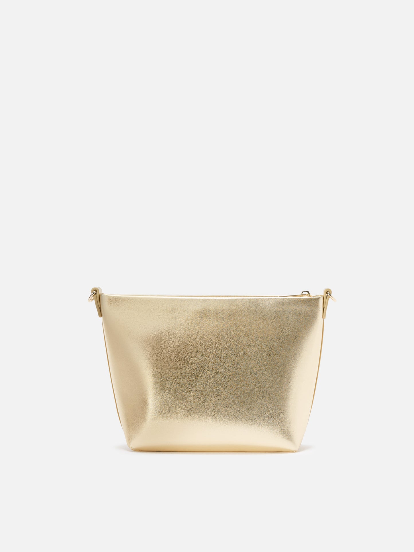 Aline Shoulder Bag in gold laminated leather