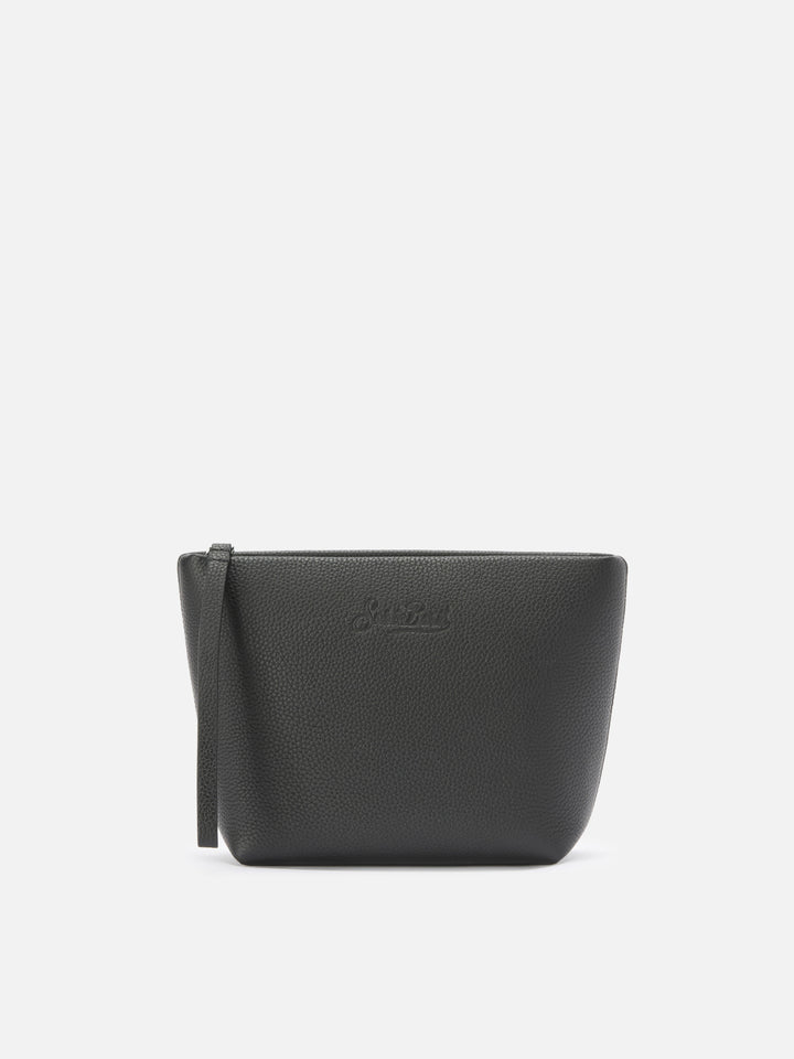 Aline Pouch in black leather