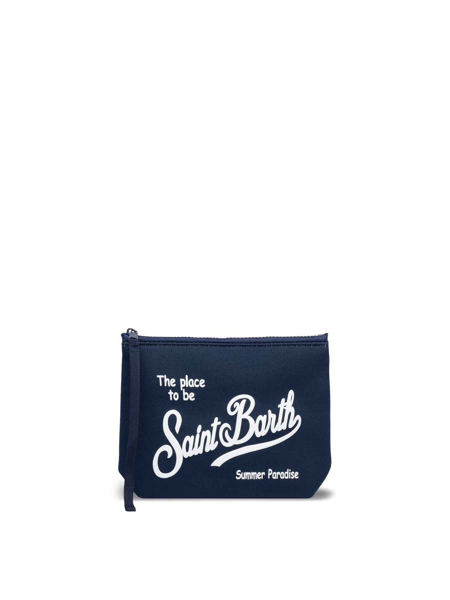Aline marineblaue Scuba-Pochette Aline