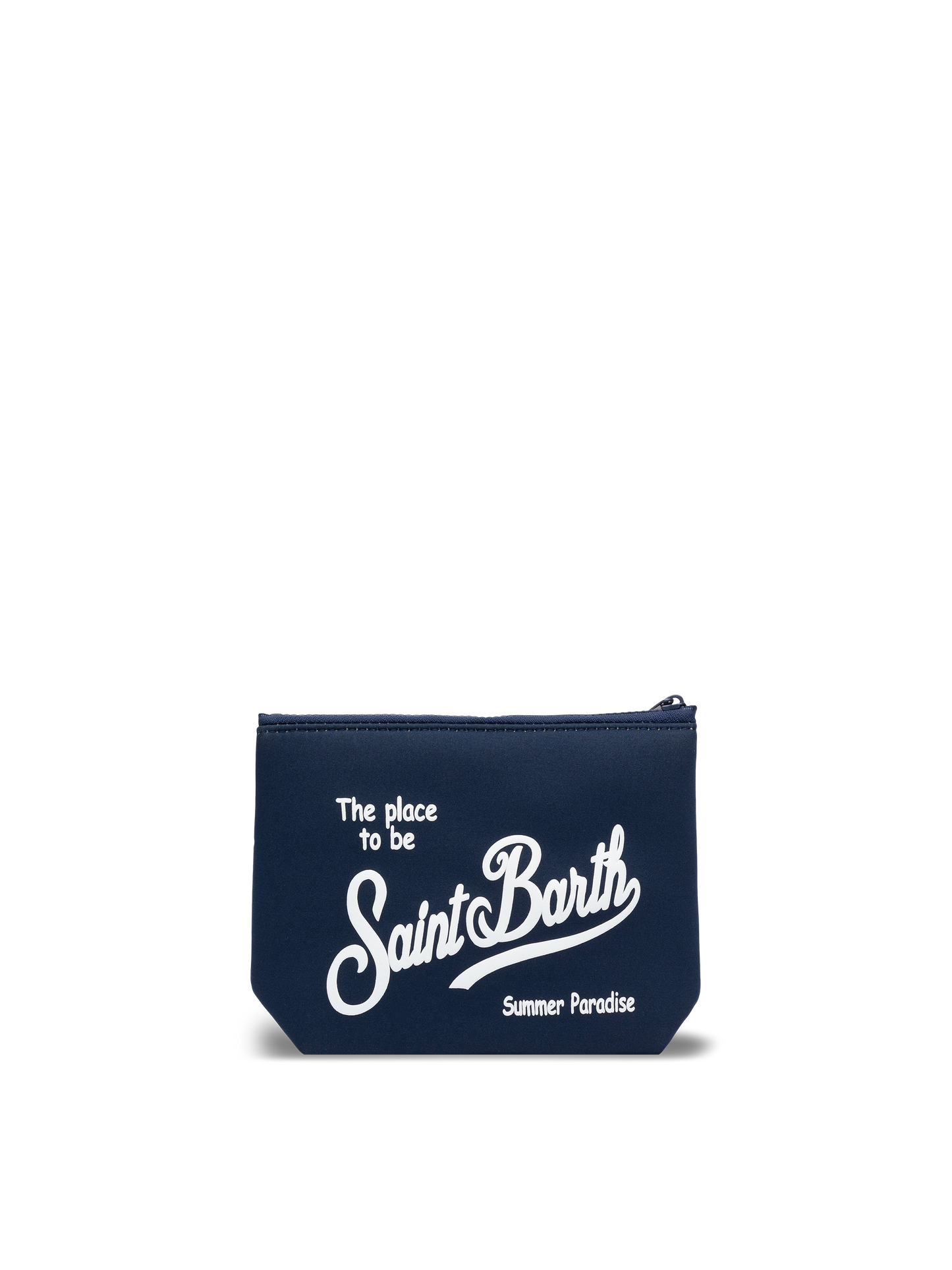 Aline marineblaue Scuba-Pochette Aline