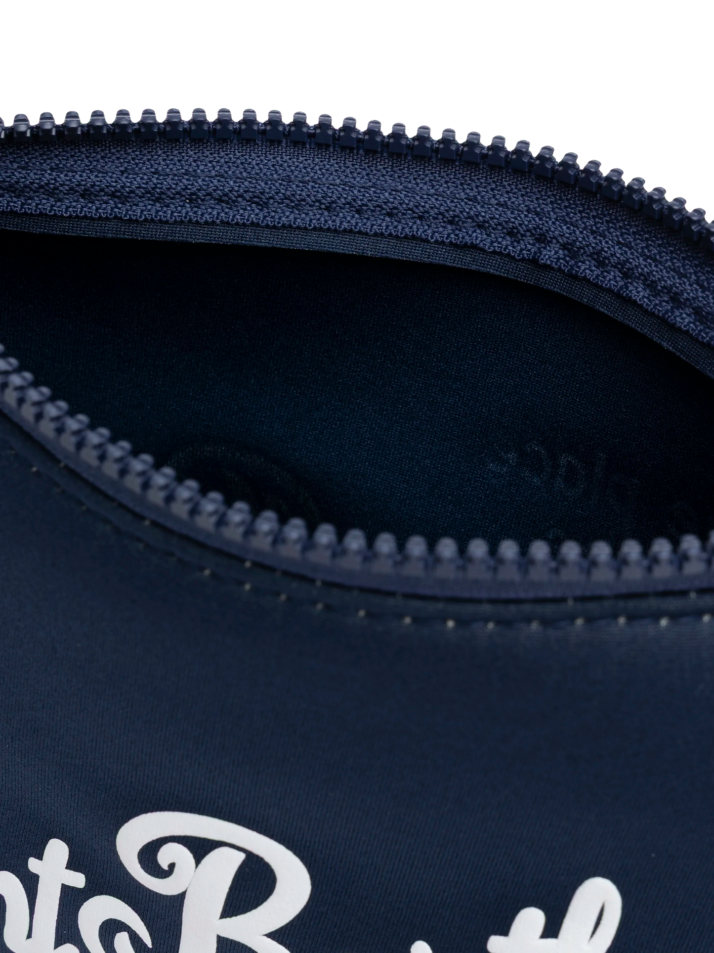 Aline marineblaue Scuba-Pochette Aline