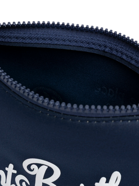 Aline marineblaue Scuba-Pochette Aline