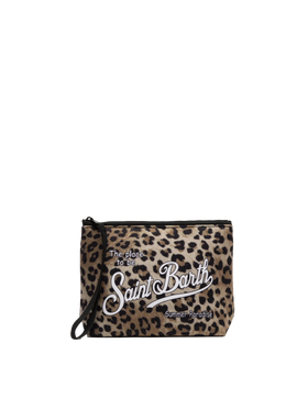 Aline scuba pochette with animalier print