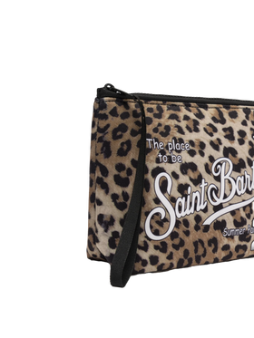 Aline scuba pochette with animalier print