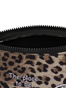 Aline scuba pochette with animalier print