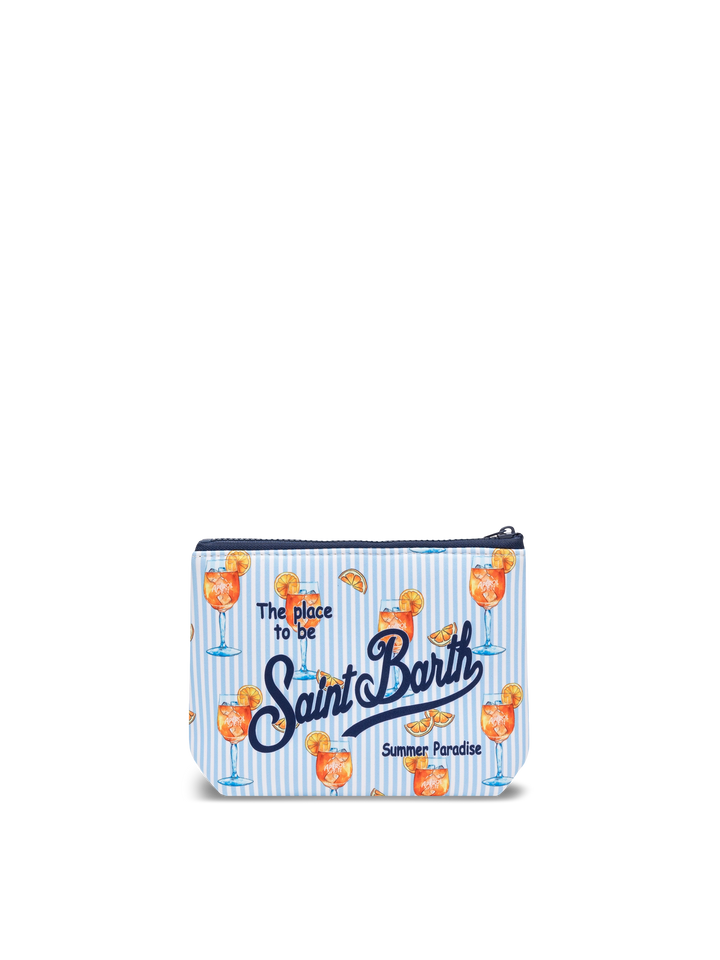 Aline scuba pochette with cocktail  print