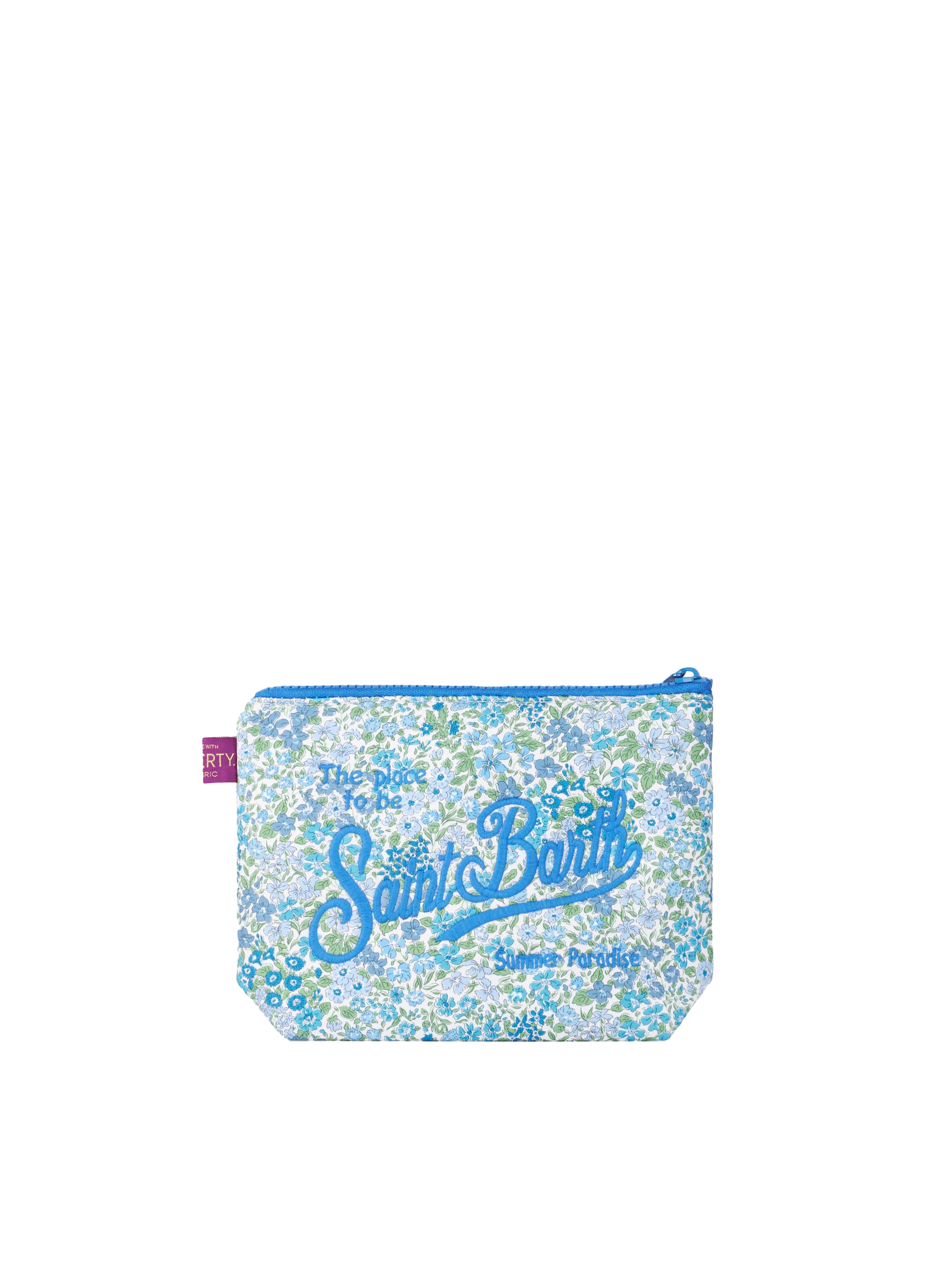 Aline scuba pochette with Joanna Luise print | MADE WITH LIBERTY FABRIC - MC2 Saint Barth