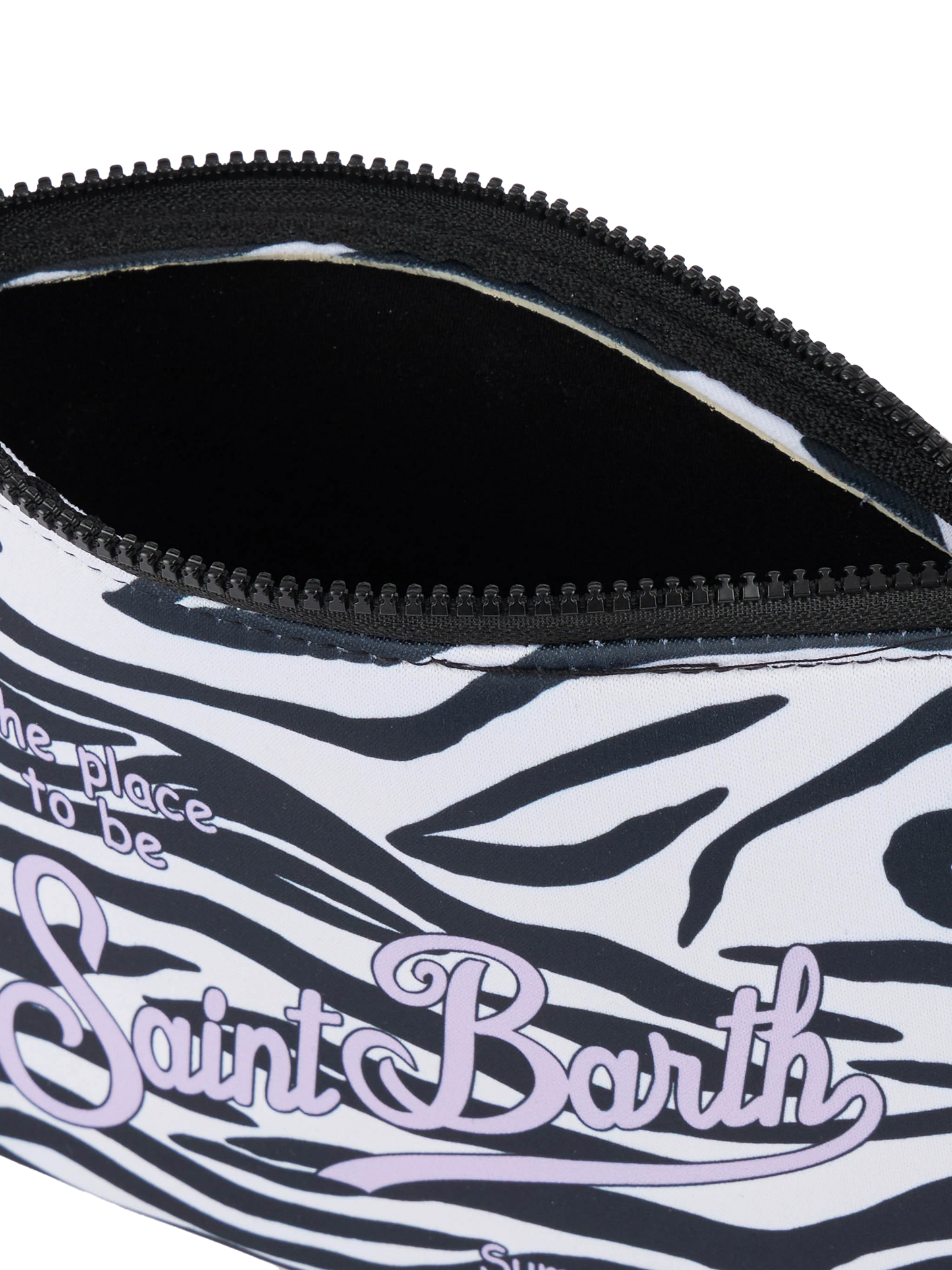 Aline Scuba-Pochette mit Zebra-Print