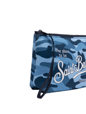 Aline scuba pochette with camouflage print