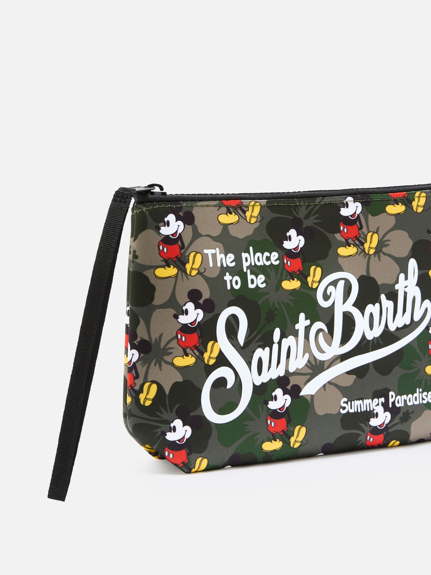 Aline scuba pouch with Mickey hibiscus print | DISNEY SPECIAL EDITION