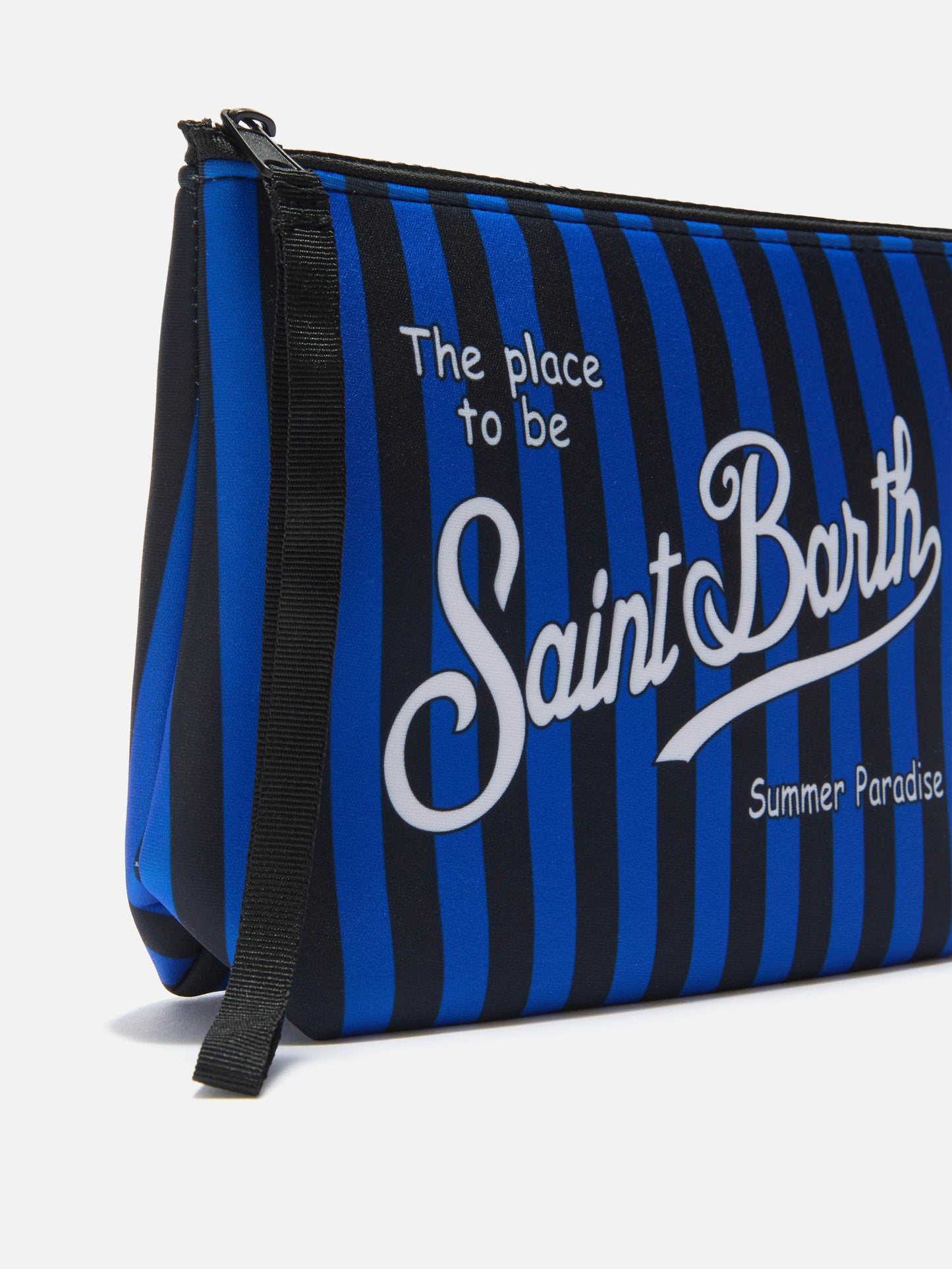 Aline scuba pouch in black and light blue with Inter crest | Special Edition