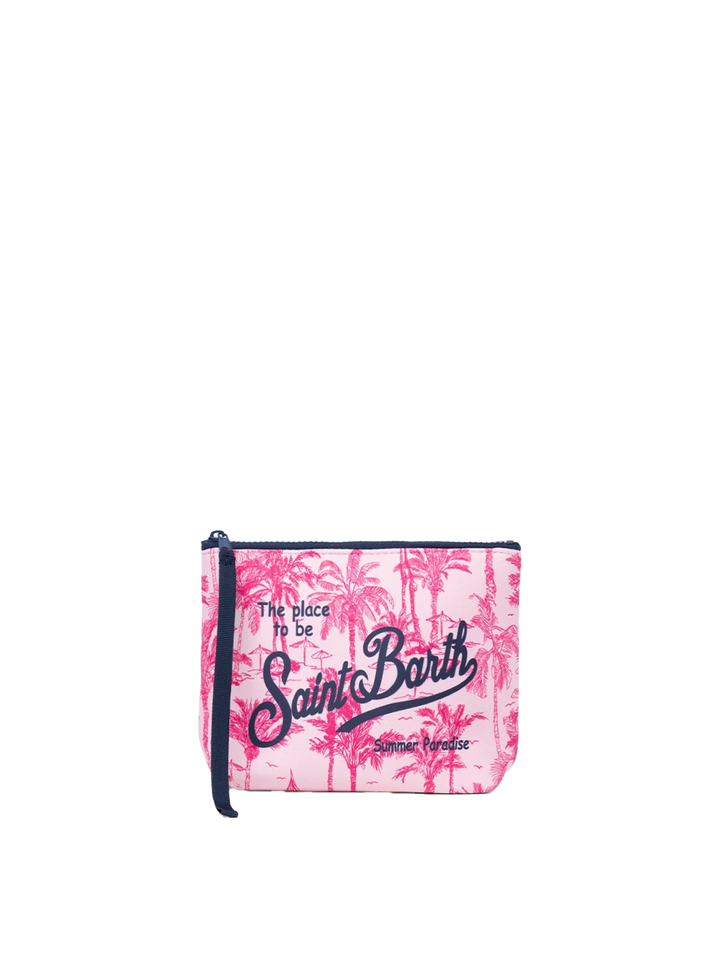 Aline Scuba-Pochette mit Toile-de-Jouy-Print