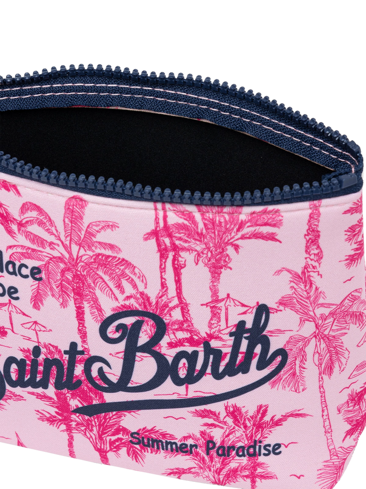 Aline Scuba-Pochette mit Toile-de-Jouy-Print
