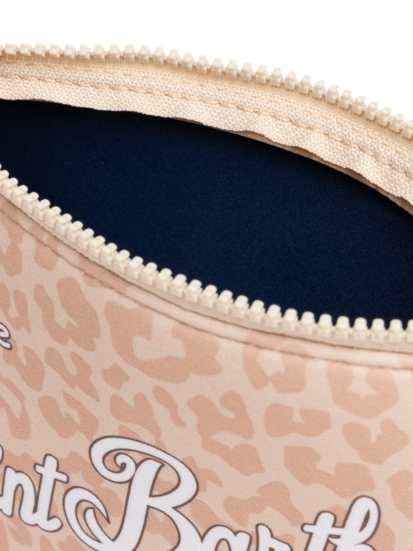 Pochette Aline in scuba con stampa animalier pastello beige