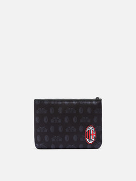 Pochette Aline in scuba nero con stampa AC Milan logo | AC MILAN SPECIAL EDITION