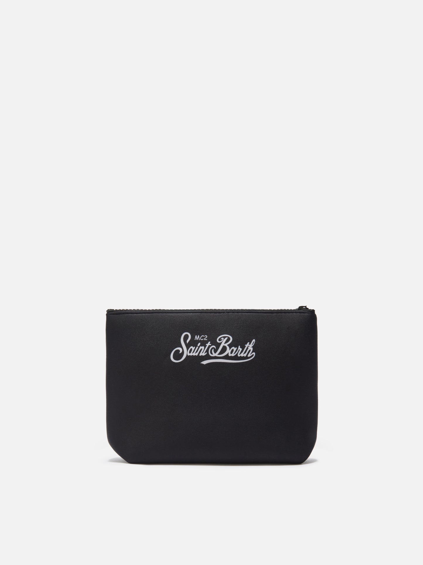 Pochette Aline in scuba nera con ricamo Cigarette Racing Team | Special Edition