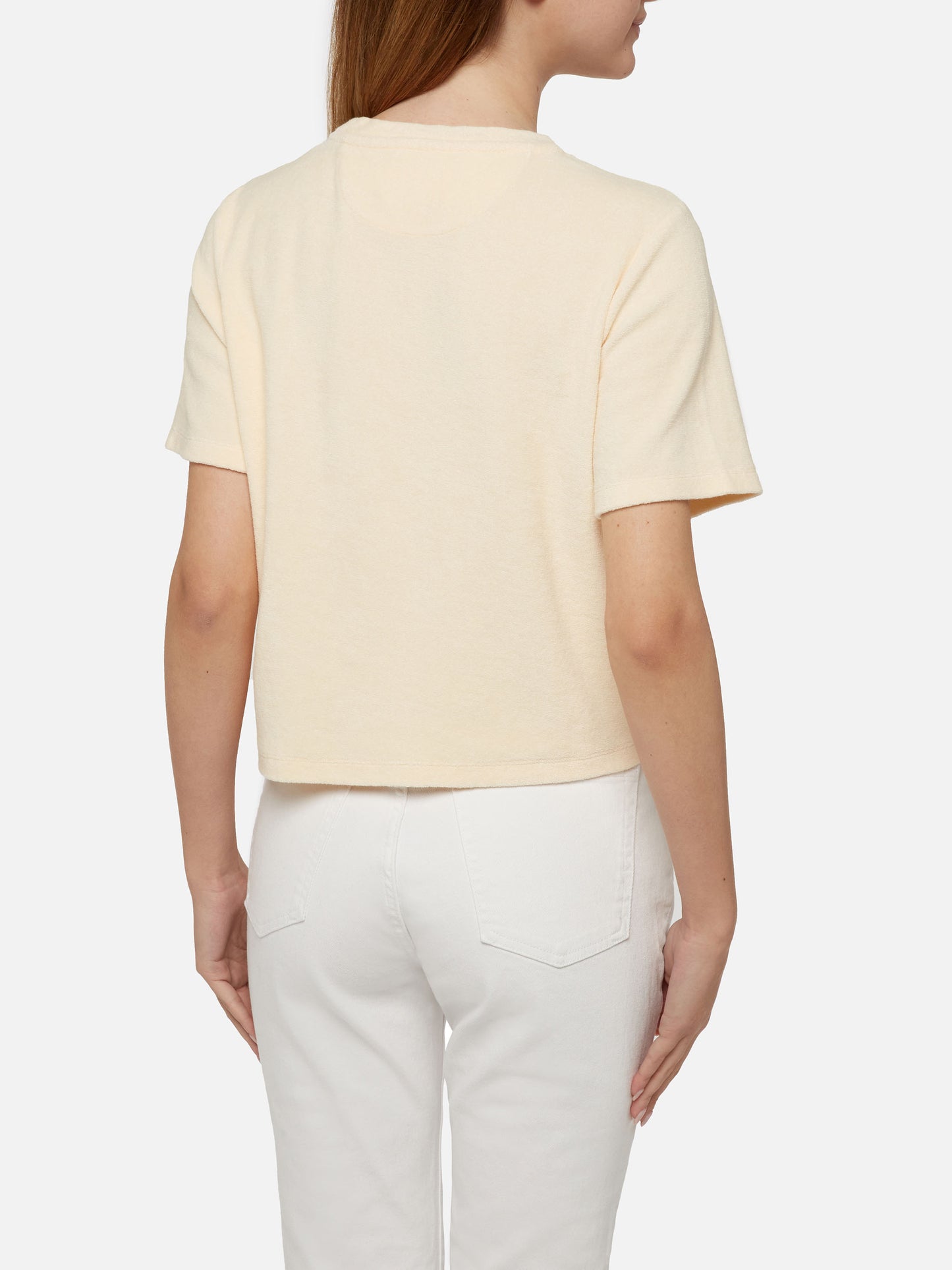 Beige terry cotton t-shirt Aleja