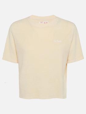 Beige terry cotton t-shirt Aleja